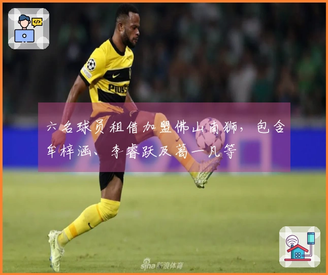 六名球员租借加盟佛山南狮，包含牟梓涵、李睿跃及葛一凡等